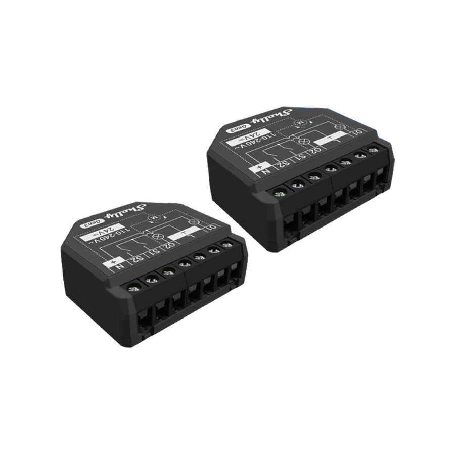 Shelly 2PM Gen3 WLAN Smart Relais 2-Kanal mit Leistungsmessung Bluetooth Shelly