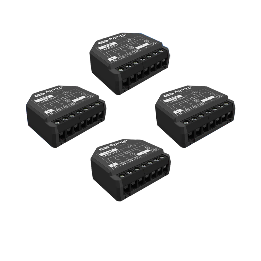 Shelly 2PM Gen3 WLAN Smart Relais 2-Kanal mit Leistungsmessung Bluetooth Shelly
