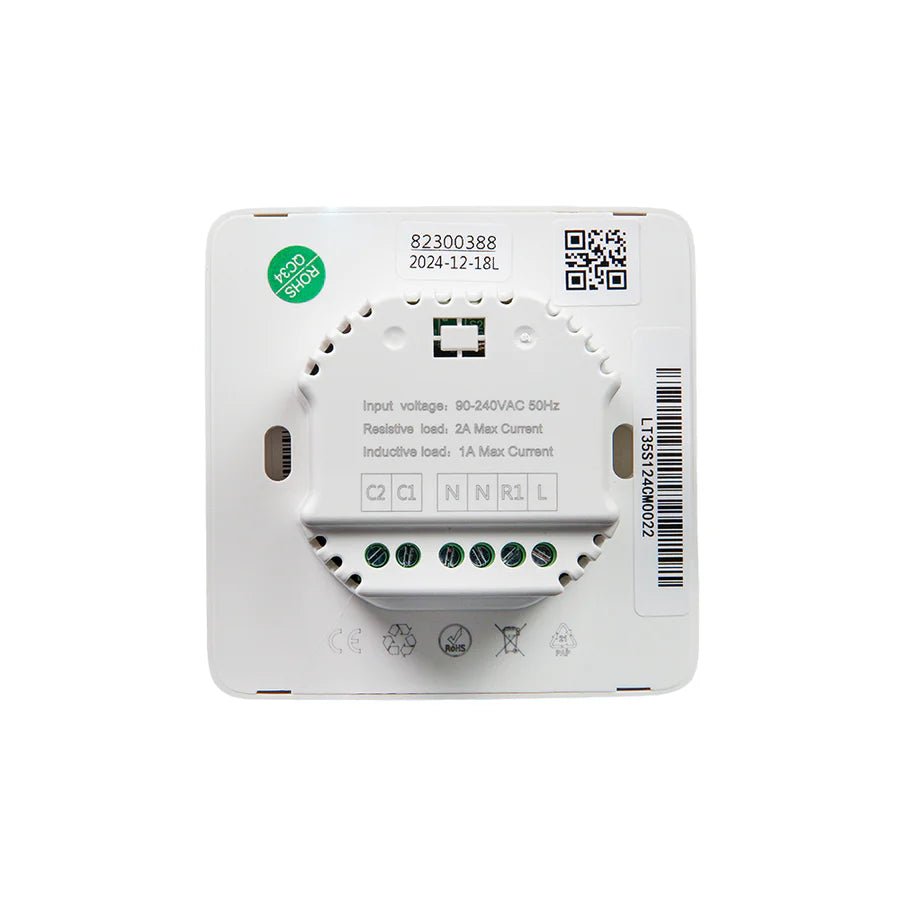 LinkedGo Smart Floor Heating Thermostat WLAN Fußbodenheizung Thermostat mit Ventilsteuerung Frostschutz und Trockenkontakt Shelly