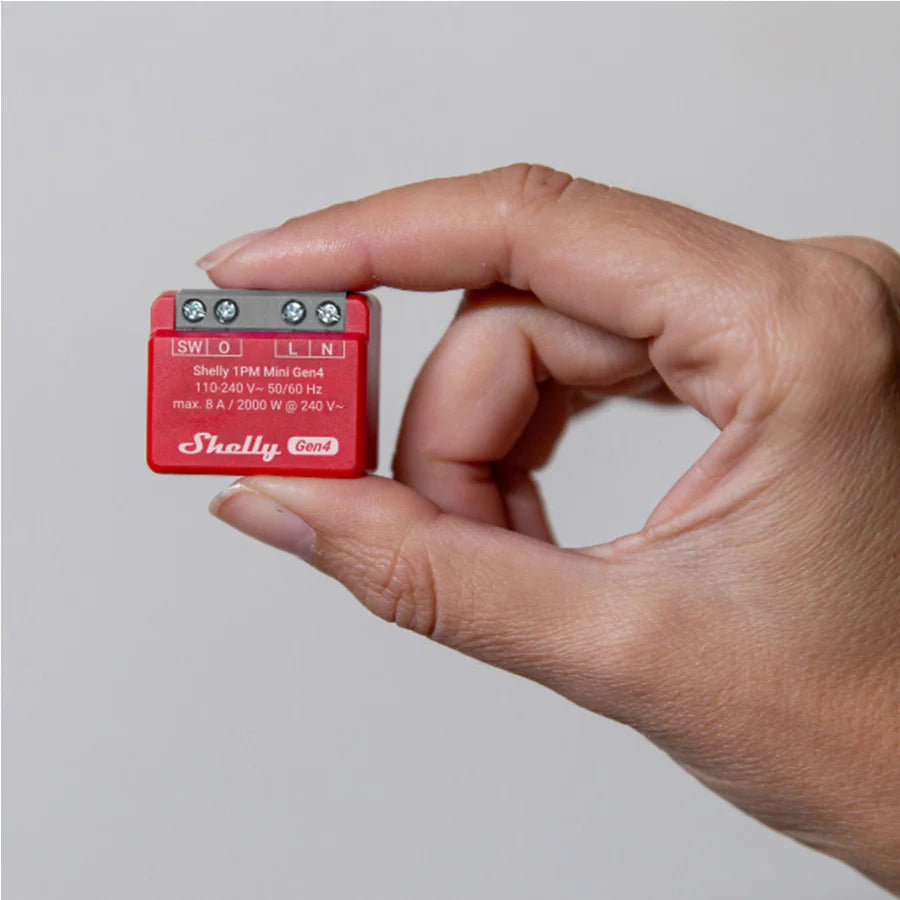 Shelly 1PM Mini Gen4 WLAN Smart Relais mit Leistungsmessung Bluetooth Matter PV One