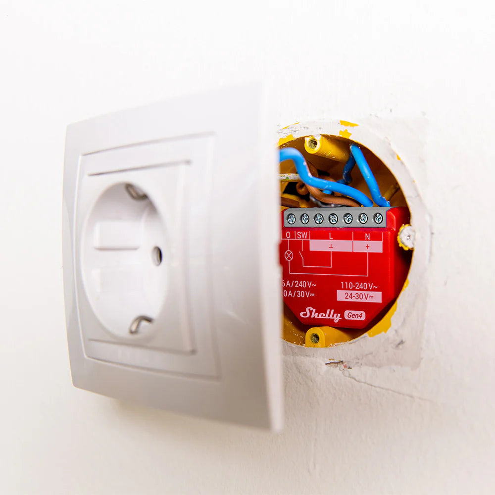 Shelly 1PM Gen4 WLAN Smart Relais mit Leistungsmessung Bluetooth Matter Shelly
