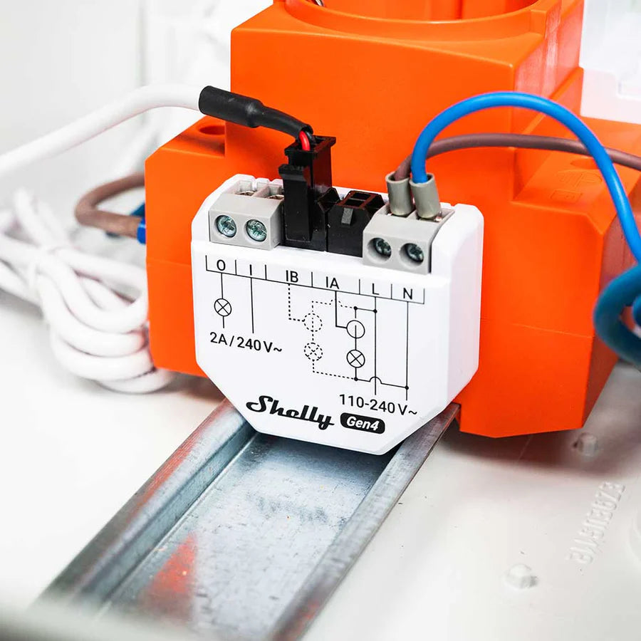 Shelly EM Gen4 Smart Energiezähler mit 2 Stromwandlern kontaktlos WLAN Bluetooth Zigbee Matter Shelly
