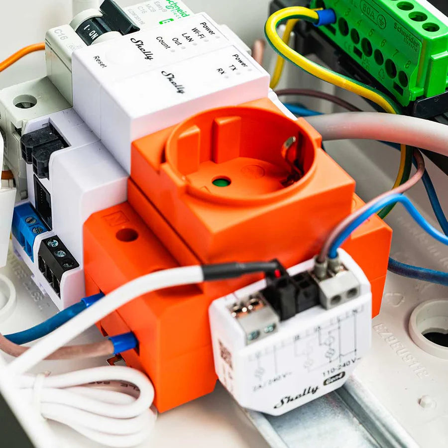 Shelly EM Gen4 Smart Energiezähler mit 2 Stromwandlern kontaktlos WLAN Bluetooth Zigbee Matter Shelly
