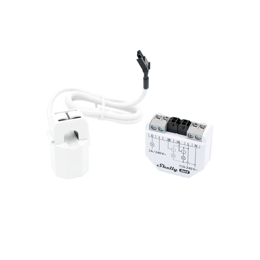 Shelly EM Gen4 Smart Energiezähler mit 2 Stromwandlern kontaktlos WLAN Bluetooth Zigbee Matter Shelly