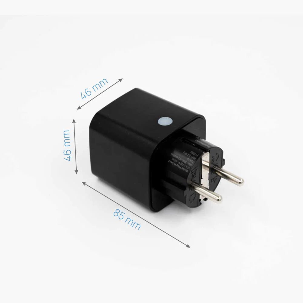 Shelly Plug M Gen3 WLAN Steckdose 13A mit Matter, Bluetooth und Messfunktion Shelly
