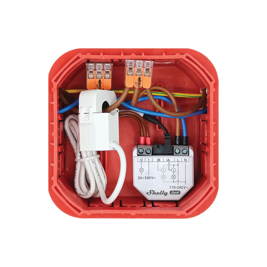Shelly EM Gen4 Smart Energiezähler mit 2 Stromwandlern kontaktlos WLAN Bluetooth Zigbee Matter Shelly