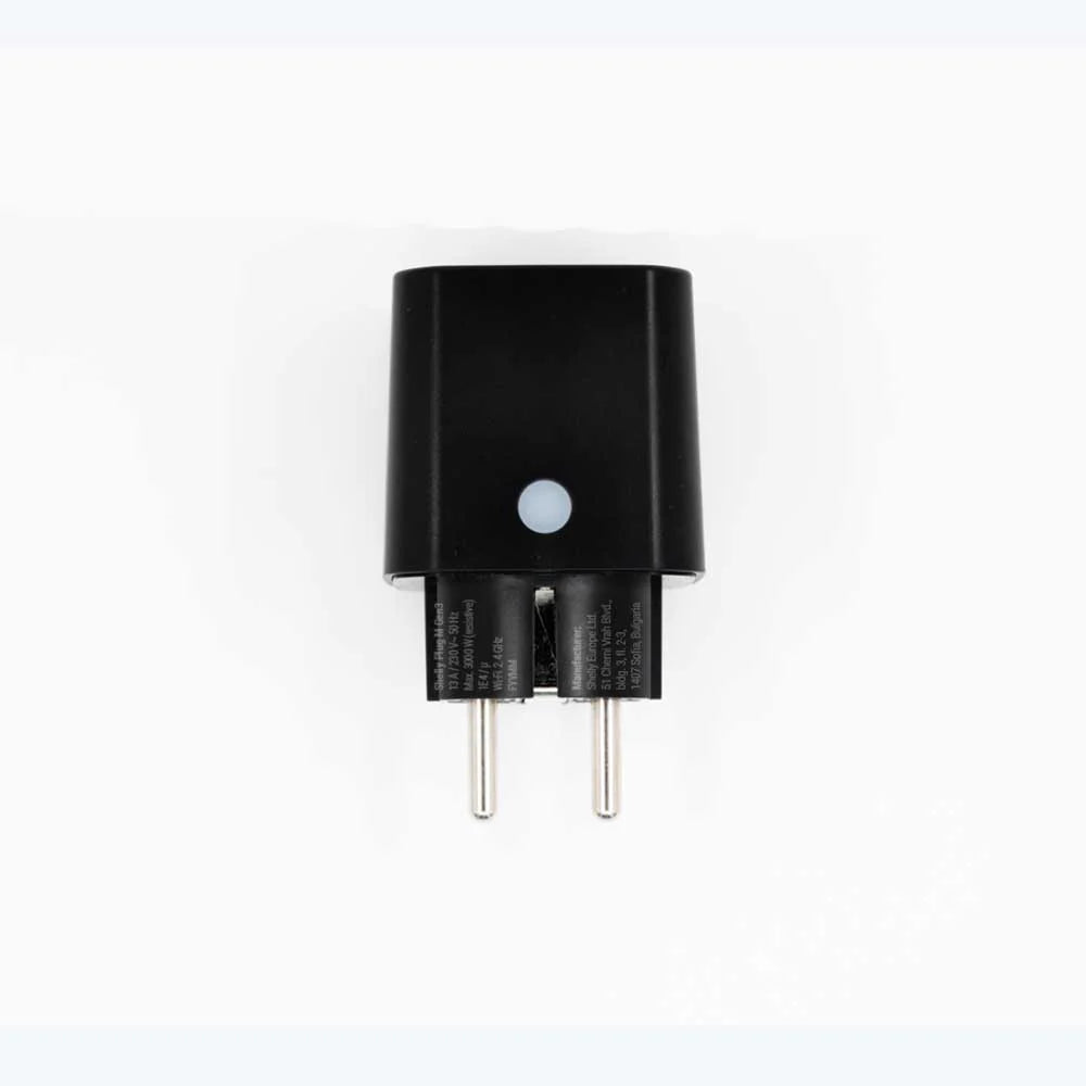 Shelly Plug M Gen3 WLAN Steckdose 13A mit Matter, Bluetooth und Messfunktion Shelly